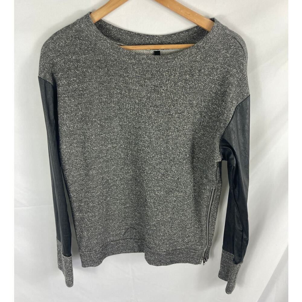 Elan Grey Side Zip Sweater Size Small